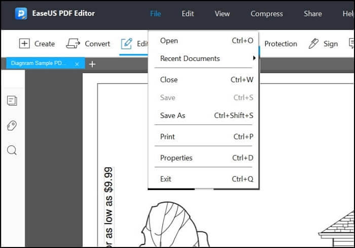 open file
