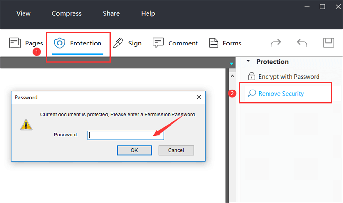 remove password from pdf